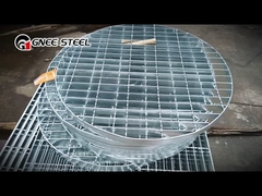 Sàn lưới kim loại kiểu răng cưa, sàn thép grating, nền tảng thanh xoắn