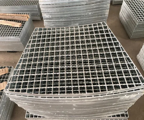 Nắp cống thoát nước bằng thép không gỉ chống ăn mòn, lưới grating, thanh phẳng có răng cưa