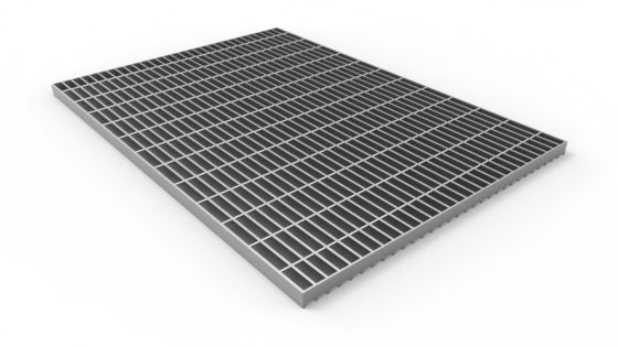 Thép kẽm 15/20/30/34.3/40/60mm Đường đệm Pitch Drain Perforated Steel Grating