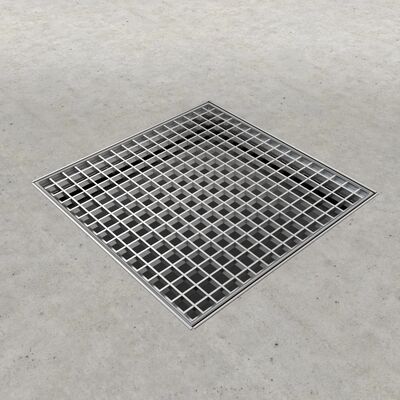 Pressure Welded Stainless Steel Grating with Slip-Resistant Surface and Customizable Sizes for Industrial Platforms