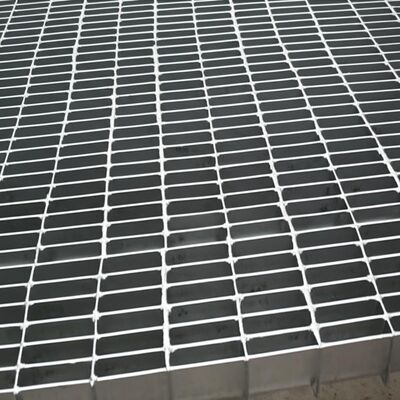 Tấm grating thép mạ kẽm nhúng nóng chịu tải nặng kiểu răng cưa dùng cho sàn công nghiệp