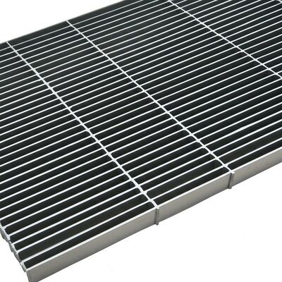 Tấm grating thép mạ kẽm nhúng nóng chịu tải nặng với bề mặt chống trượt cho sàn công nghiệp