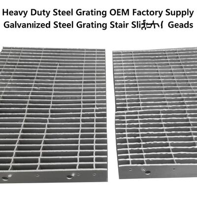 Bậc thang chống trượt bằng thép mạ kẽm nhúng nóng chịu tải nặng cho sàn công nghiệp