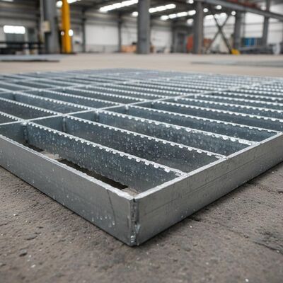 Thép mạ kẽm chịu lực cao, thanh thép răng cưa chống trượt dùng làm sàn và nắp mương
