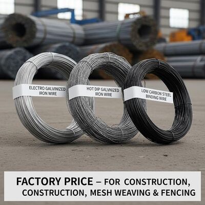 Sợi sắt galvanized nóng DIP với lớp phủ kẽm 50-150μm cho xây dựng và hàng rào làm từ thép carbon thấp