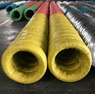 Sợi sắt galvanized ngâm nóng với lớp phủ kẽm 40-240g / m2 và thép carbon thấp trong BWG 8-BWG 22 kích cỡ