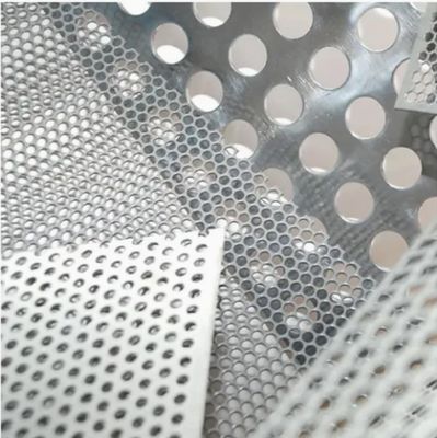 Galvanized Perforated Metal Sheet Mesh Mechanical Filter Screen 0.7mm Thickness 4mm